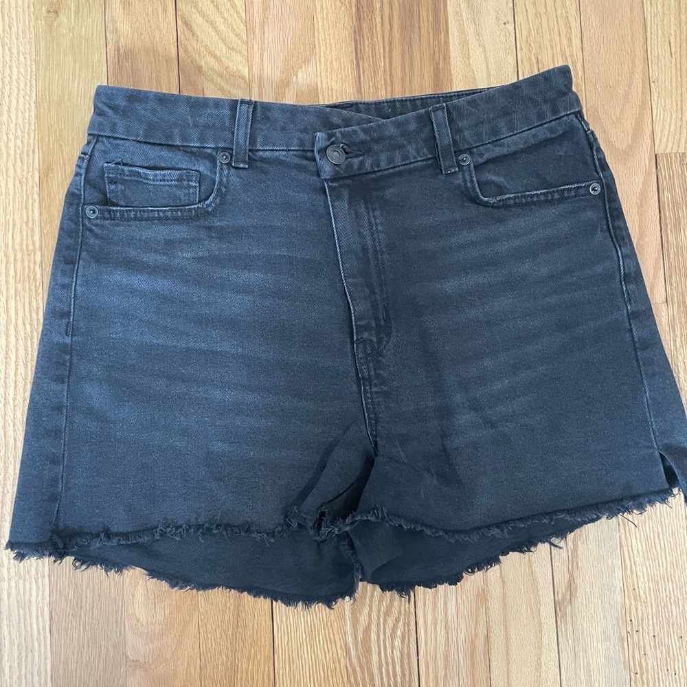 American Eagle Black Denim Crossover Women's Shorts